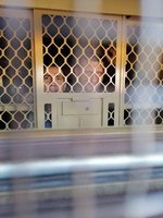 Dmitry Golik et Alexeï Bertchouk ne se découragent pas dans le train en route vers le centre de détention provisoire de Blagovechtchensk