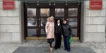 Lidiya Polosenko, Vera Kuzyanina and Elina Danielyan near the cassation court. January 21, 2025