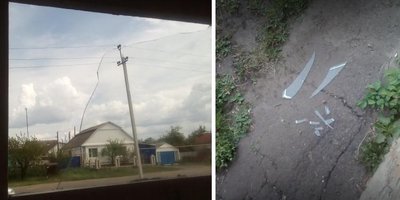 Foto: Ventanas rotas en la casa de los testigos de Jehová en la región de Voronezh, mayo de 2017
