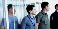 <p>Bazhenov, Budenchuk and Makhammadiev were released from custody in the courtroom one by one (May 2019)</p>