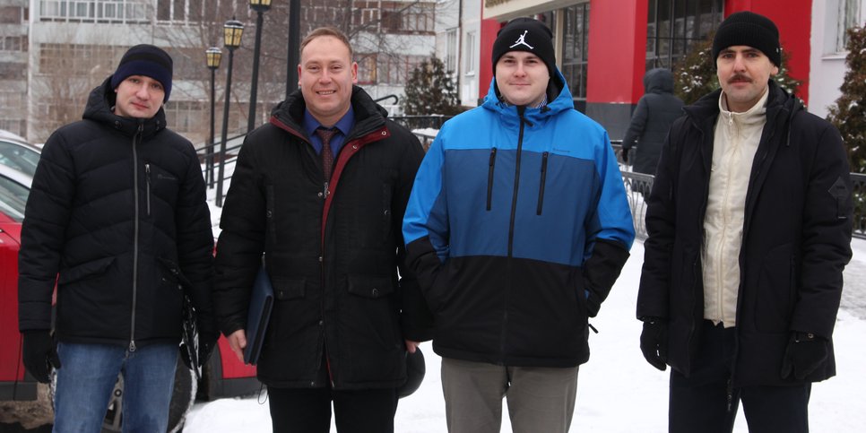 En la foto: Konstantin Matrashov, Ilham Karimov, Aidar Yulmetyev, Vladimir Myakushin