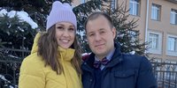 En la foto: Anna Lokhvitskaya el día del llamamiento con su marido Artur