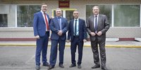 Vladimir Jermolajev, Aleksandr Putintsev, Igor Mamalimov ja Sergei Kiriljuk oikeustalolla