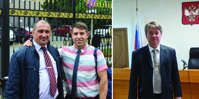 Auf dem Foto: Shamil Sultanov, Alexander Akopov, Konstantin Samsonov