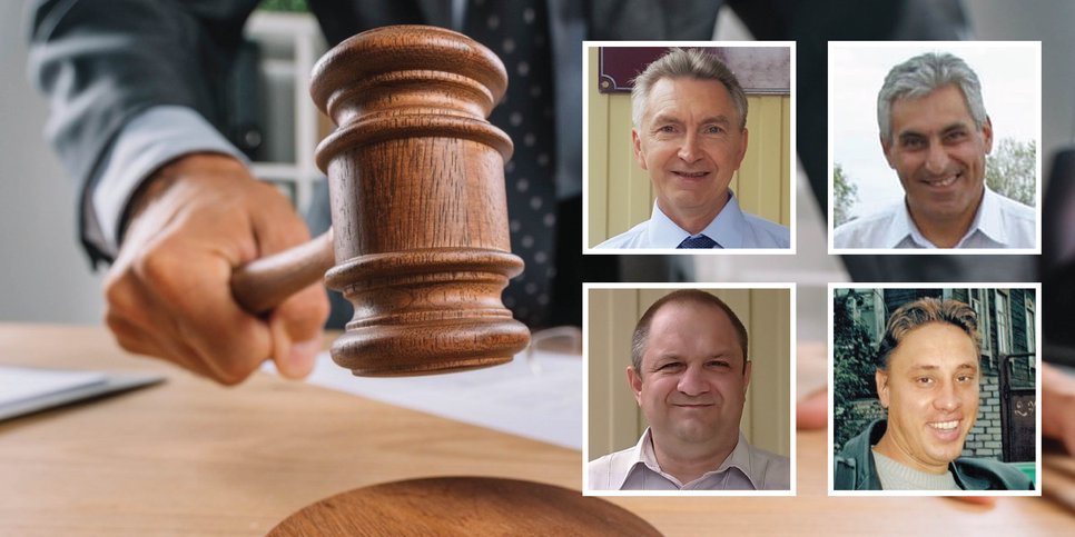 From left to right, top to bottom: Valeriy Rogozin, Igor Egozaryan, Denis Peresunko and Sergey Melnik