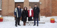 Aleksey Trofimov, Olga Panyuta, Olga Opaleva, Dmitriy Malevaniy el día del veredicto. Febrero 2023