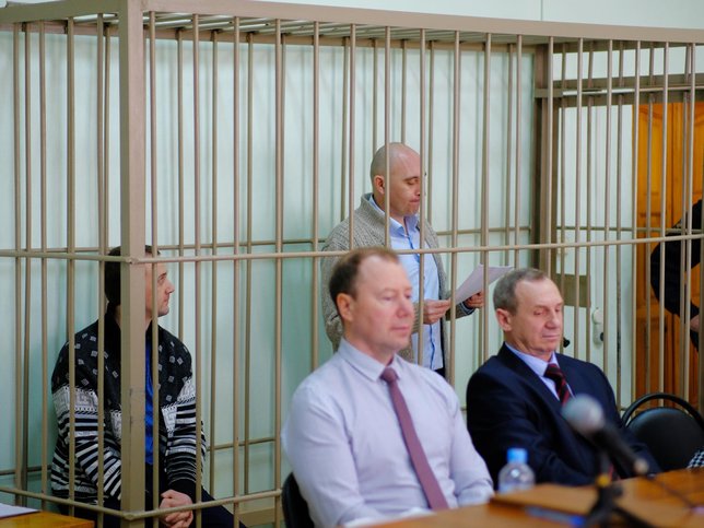 Maksim Morozov se dirige al tribunal con su último alegato. Agosto 2023