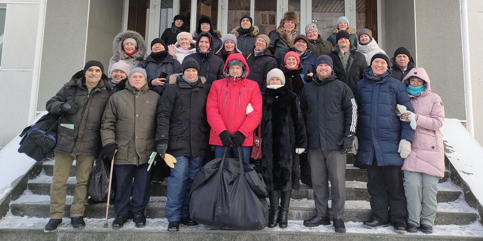 Defendants in a high-profile case in Surgut. December 2023