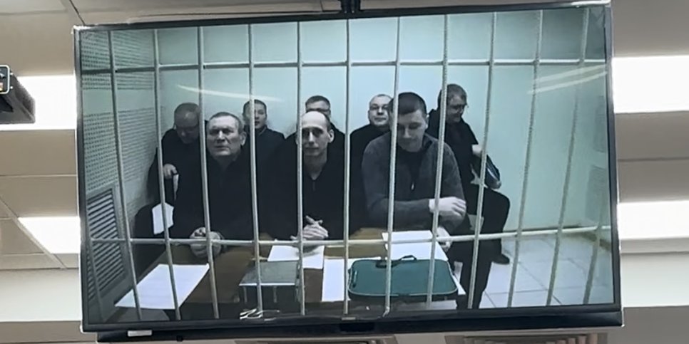 The believers attend an appeal hearing via video conferencing from the pretrial detention center