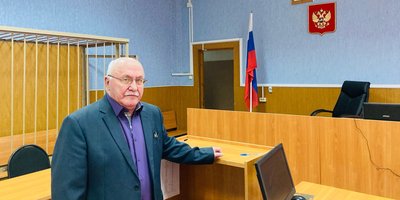 Oleg Sakun no dia em que o veredicto foi anunciado. 25 de março de 2025