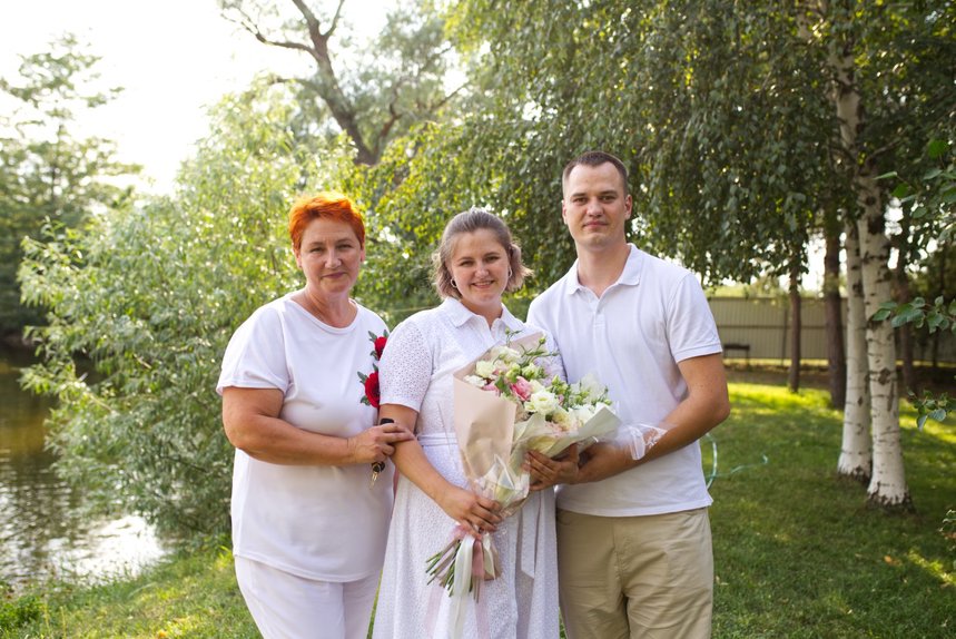 Vasilina en la sala del tribunal el día del veredicto, 31 de julio de 2025