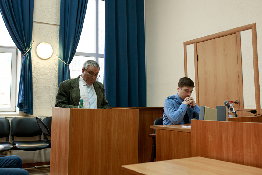 Anatoly Evtushenko s’exprime devant le tribunal. Décembre 2025