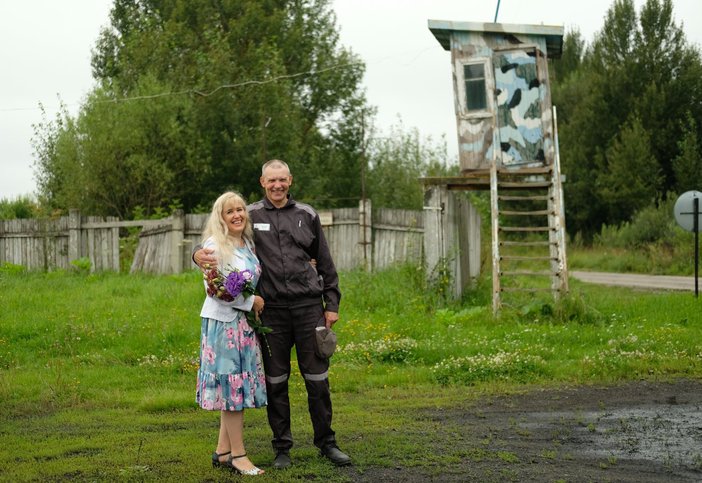 Vladimir and Svetlana near the penal colony. August 2026