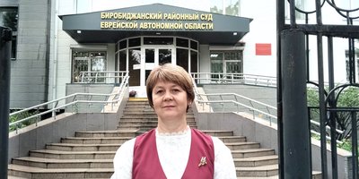 Irina Savkina on the day of the verdict